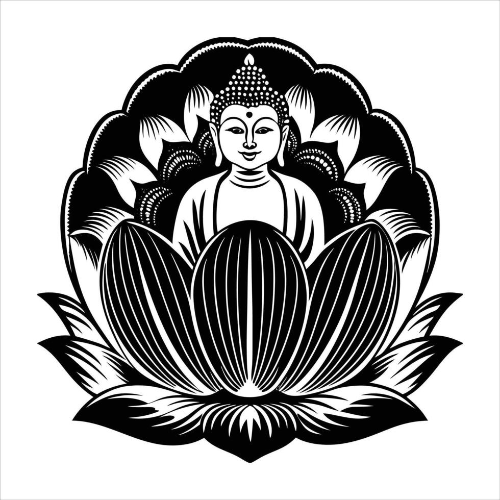 The Lotus Buddha vector