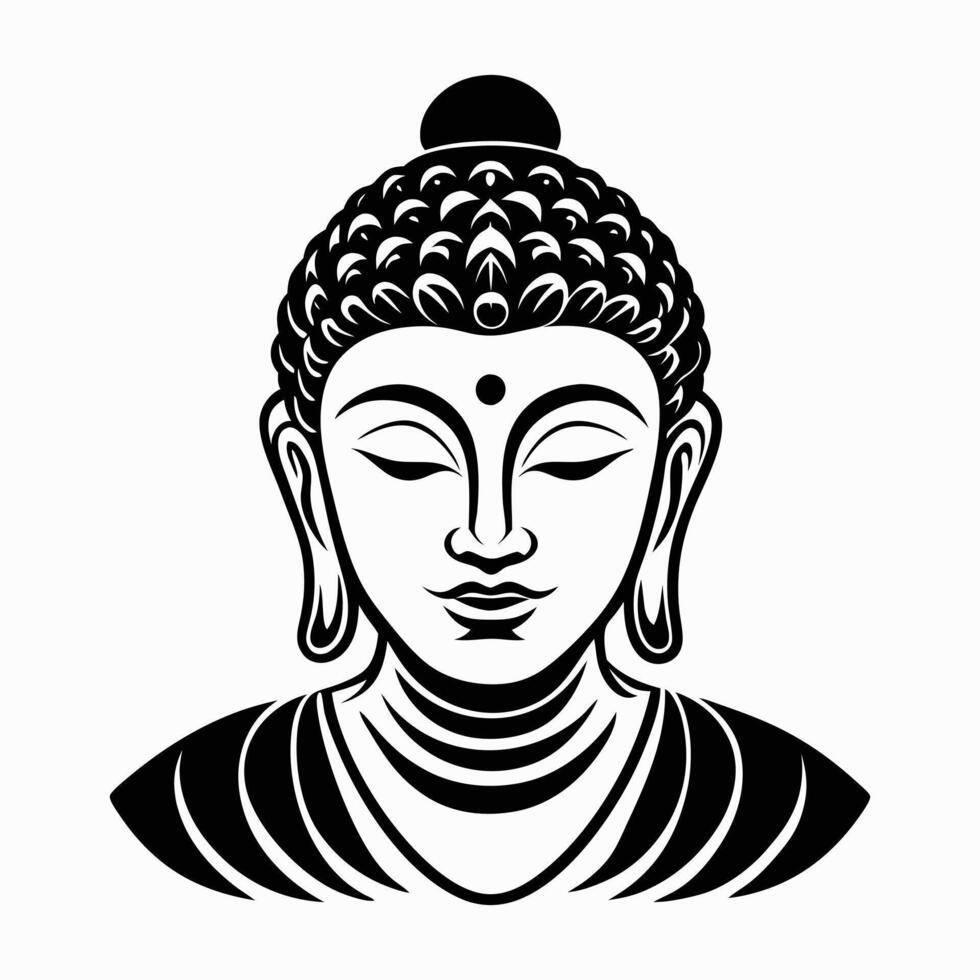 Minimalist Buddha Images vector