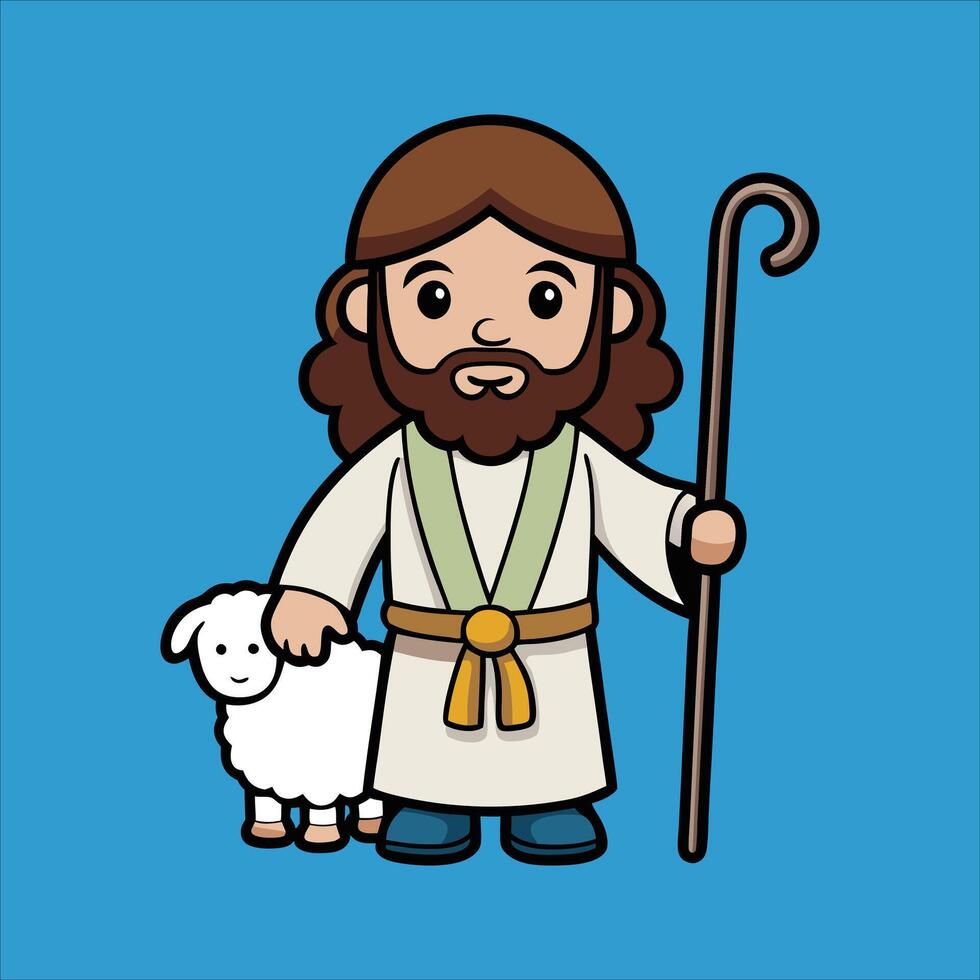 Jesus the Good Shepherd vector