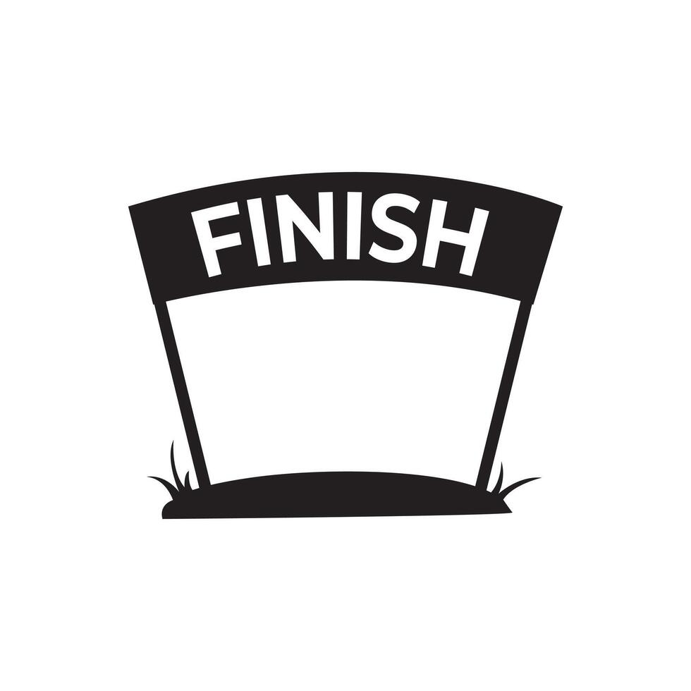Finish line race cartoon icon symbol design vector