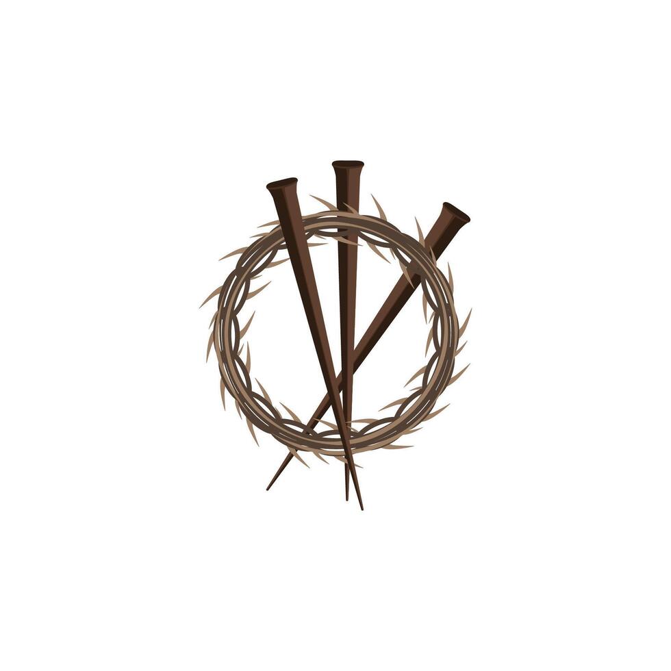Crown of thorns. vector