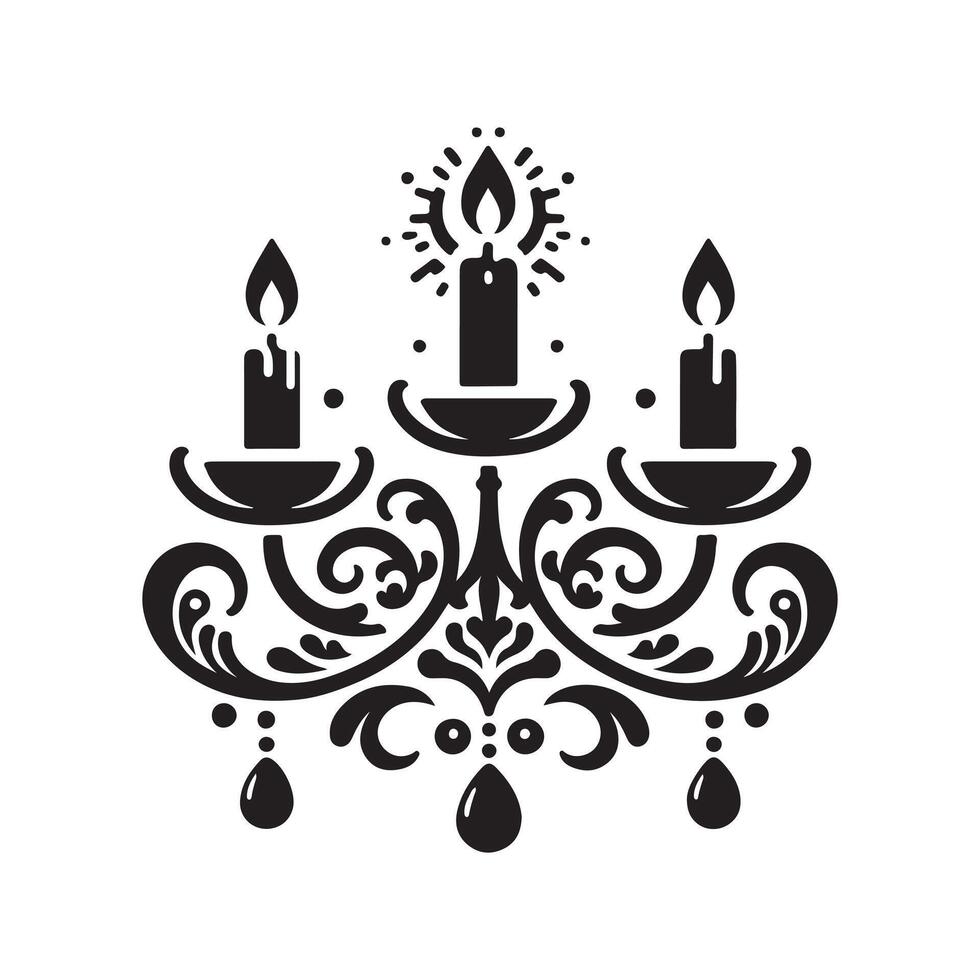 Candle Silhouette Vectors Illustrations for Event and Holiday Graphics