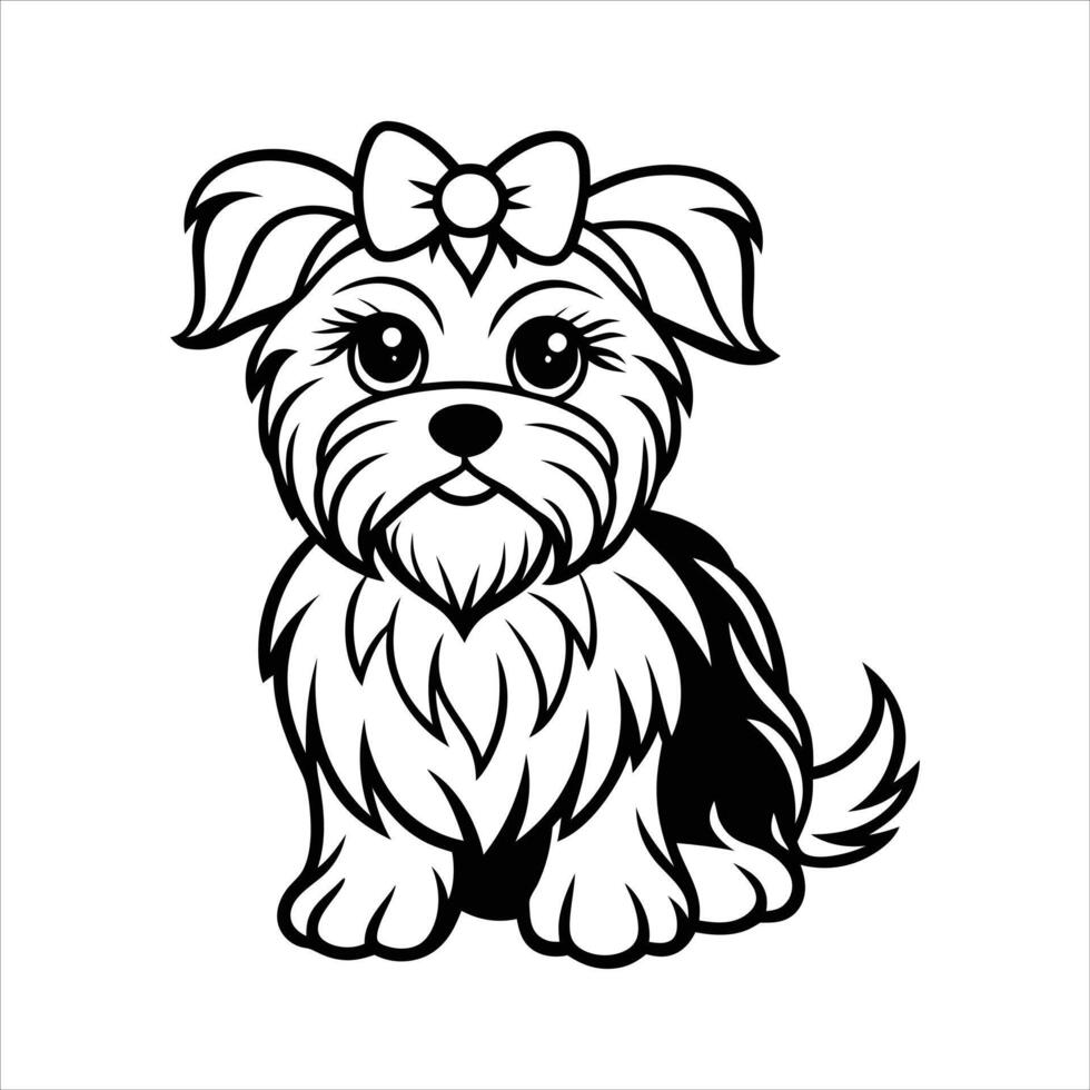 The Graceful Maltese vector