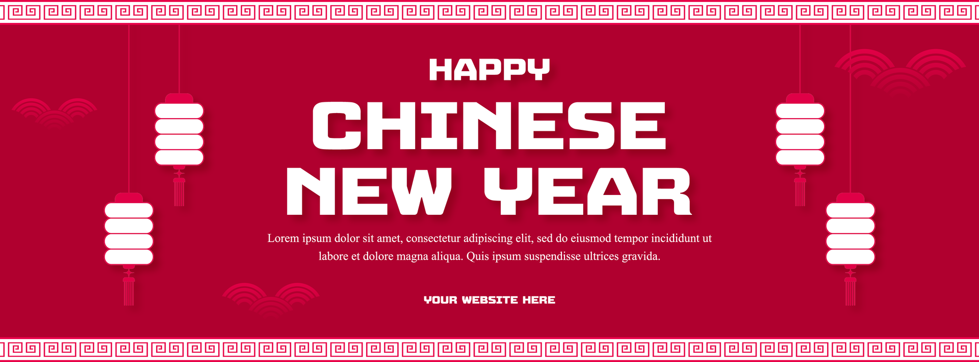 Happy chinese new year celebrate social media cover template design psd