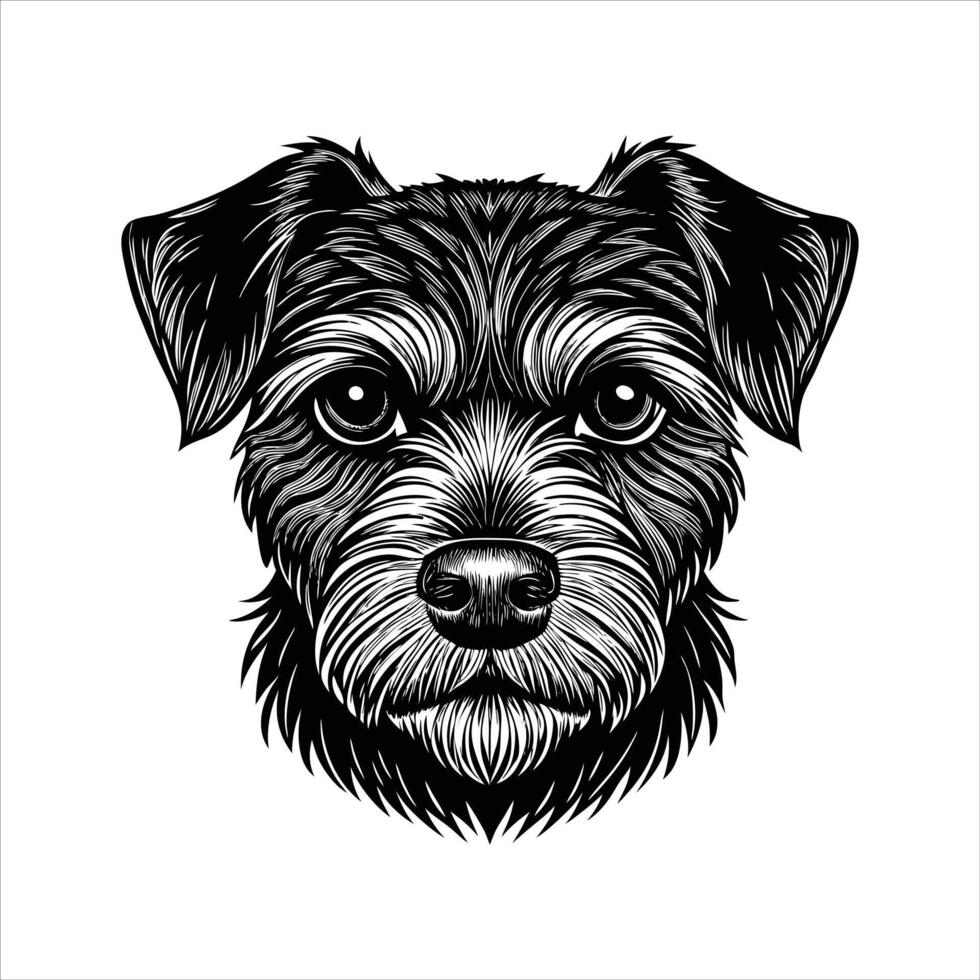order Terrier Dog face vector