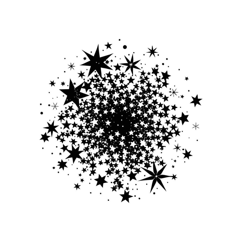 Guitar Star cluster sparkle vector