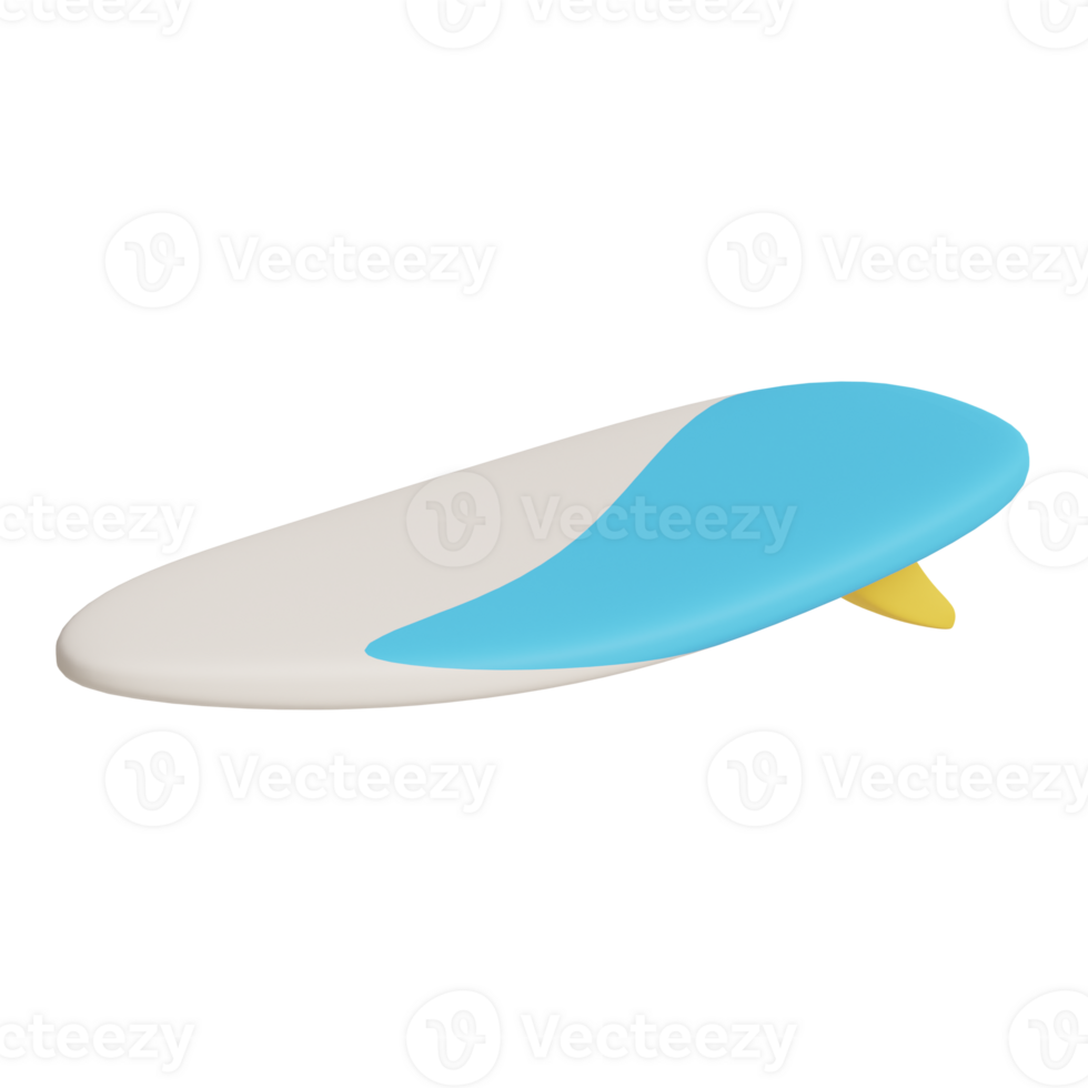 3d surfboard summer icon png