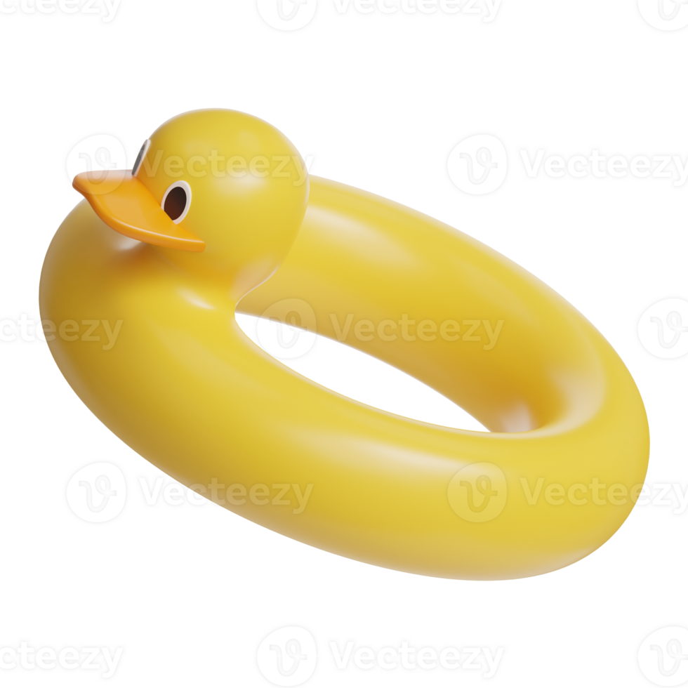 Duck float summer 3d icon png