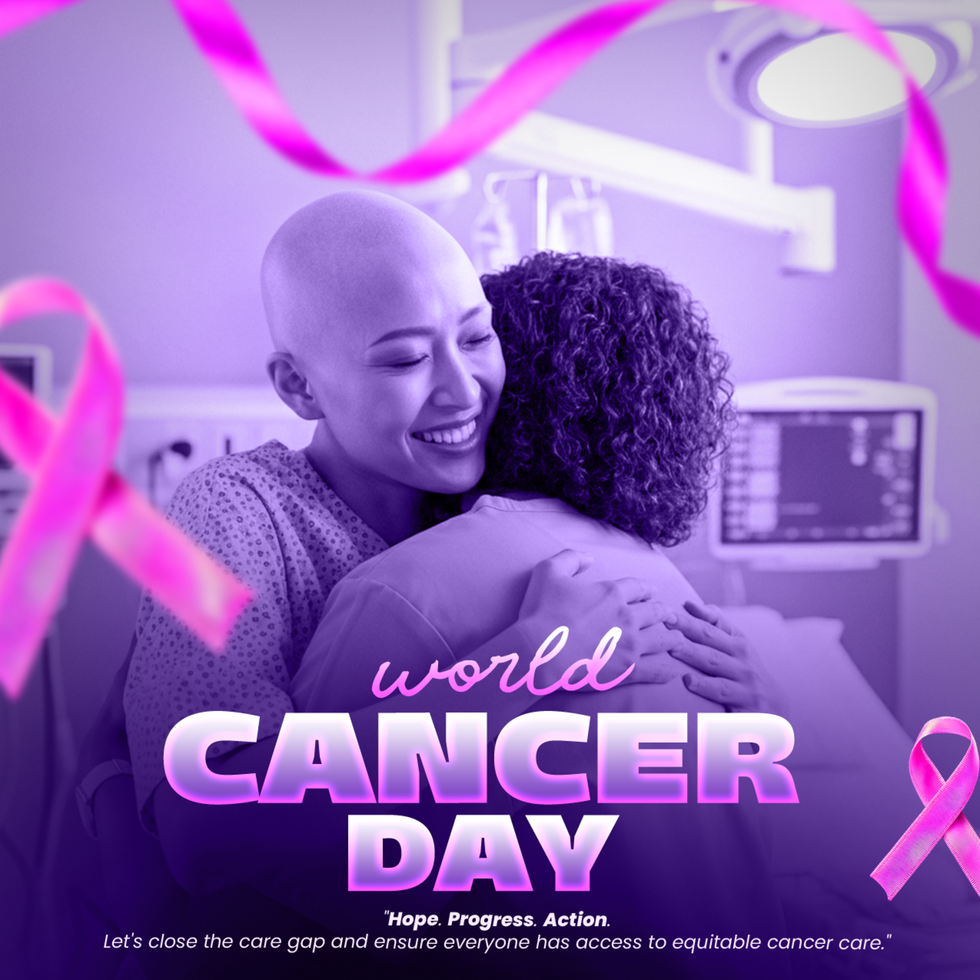 World Cancer day social media poster template design Cancer day seminar invitation card Cancer psd