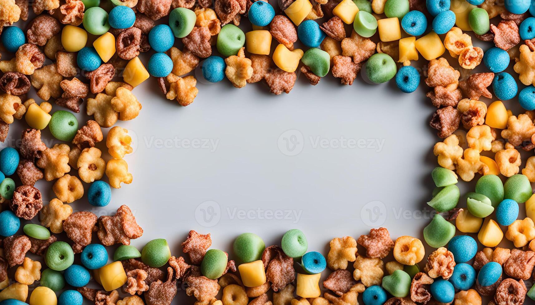 Colorful Cereal Frame photo