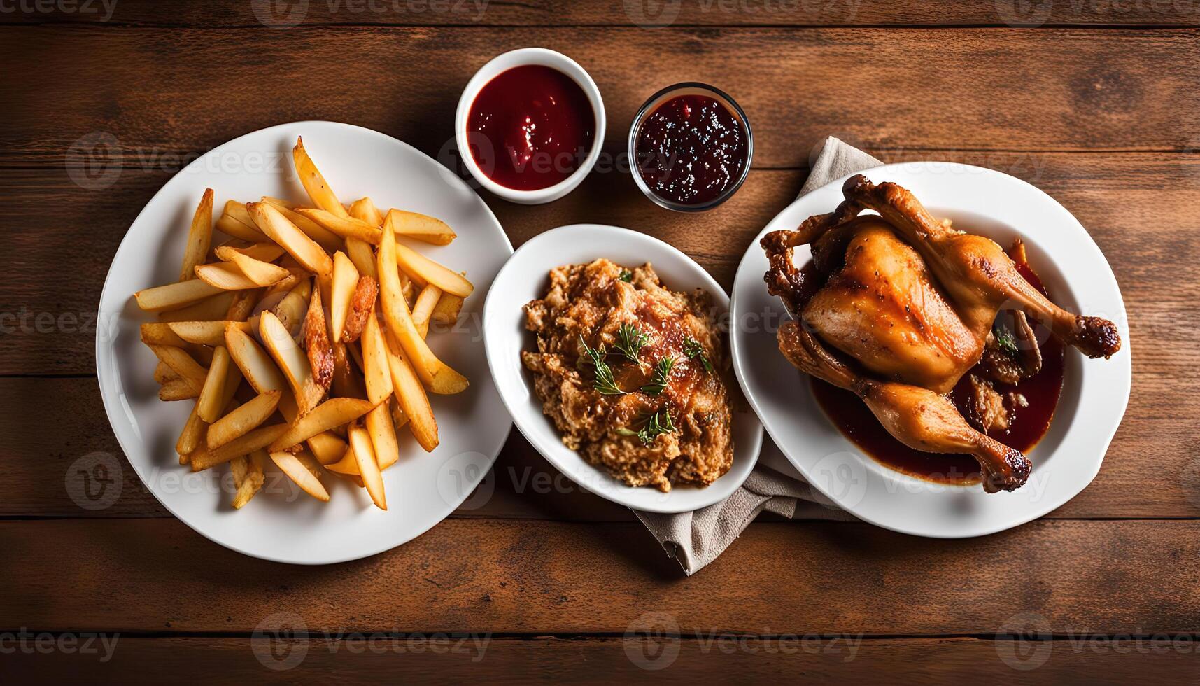 Delicious Roast Chicken Dinner photo
