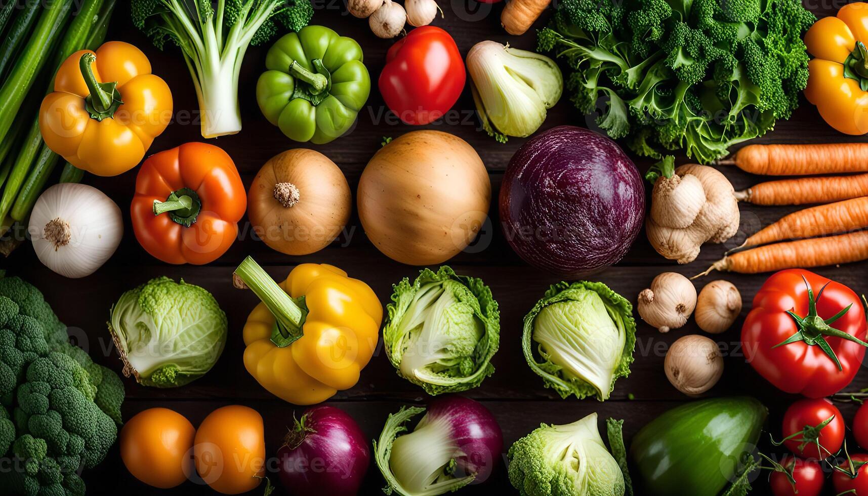 Vibrant Vegetables, A Colorful Display of Fresh Produce photo