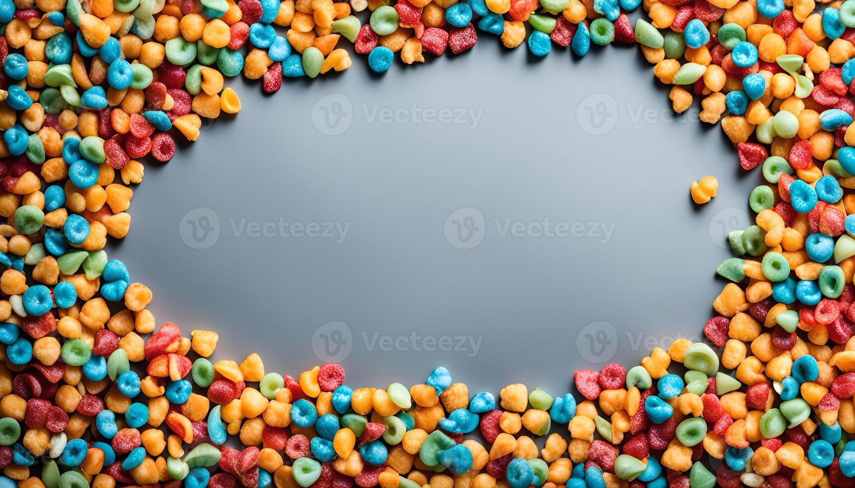 Colorful Cereal Frame photo