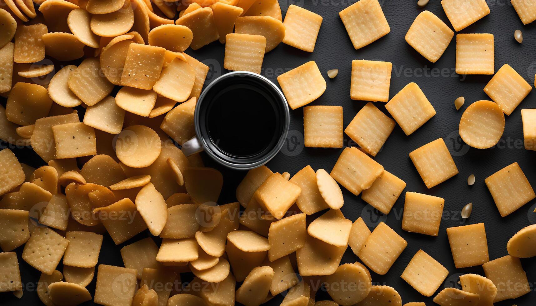 Crispy Snack with Coffee photo