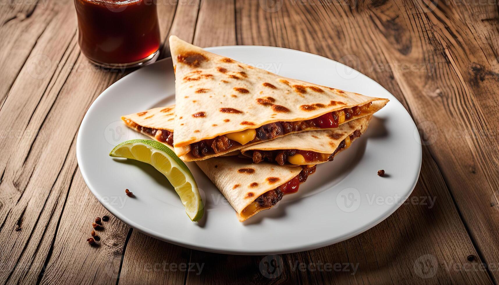 Delicious Quesadillas with Spicy Filling photo
