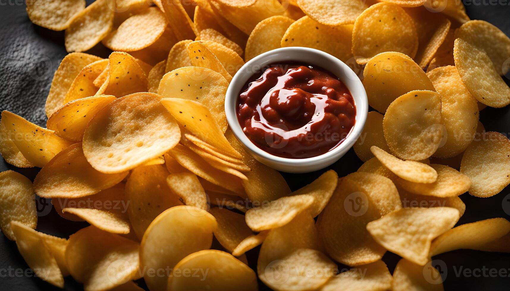 Crispy Chips and Spicy Dip photo