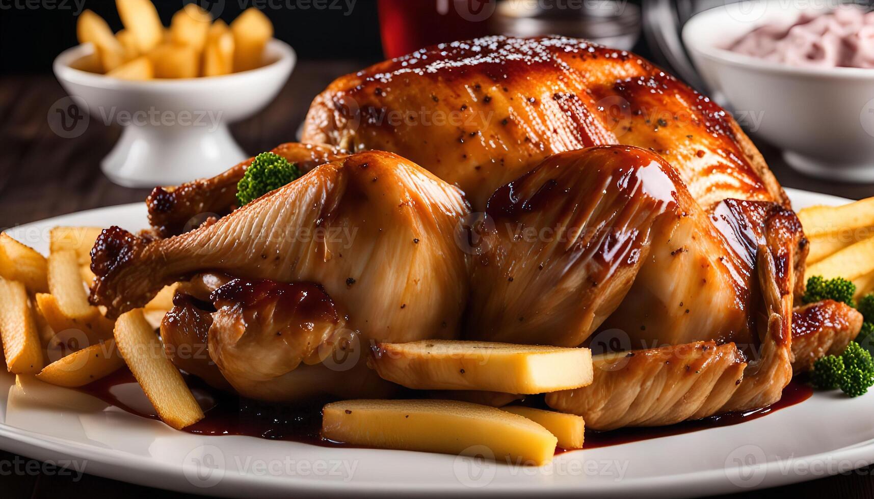 Roasted Chicken with Golden Glaze photo