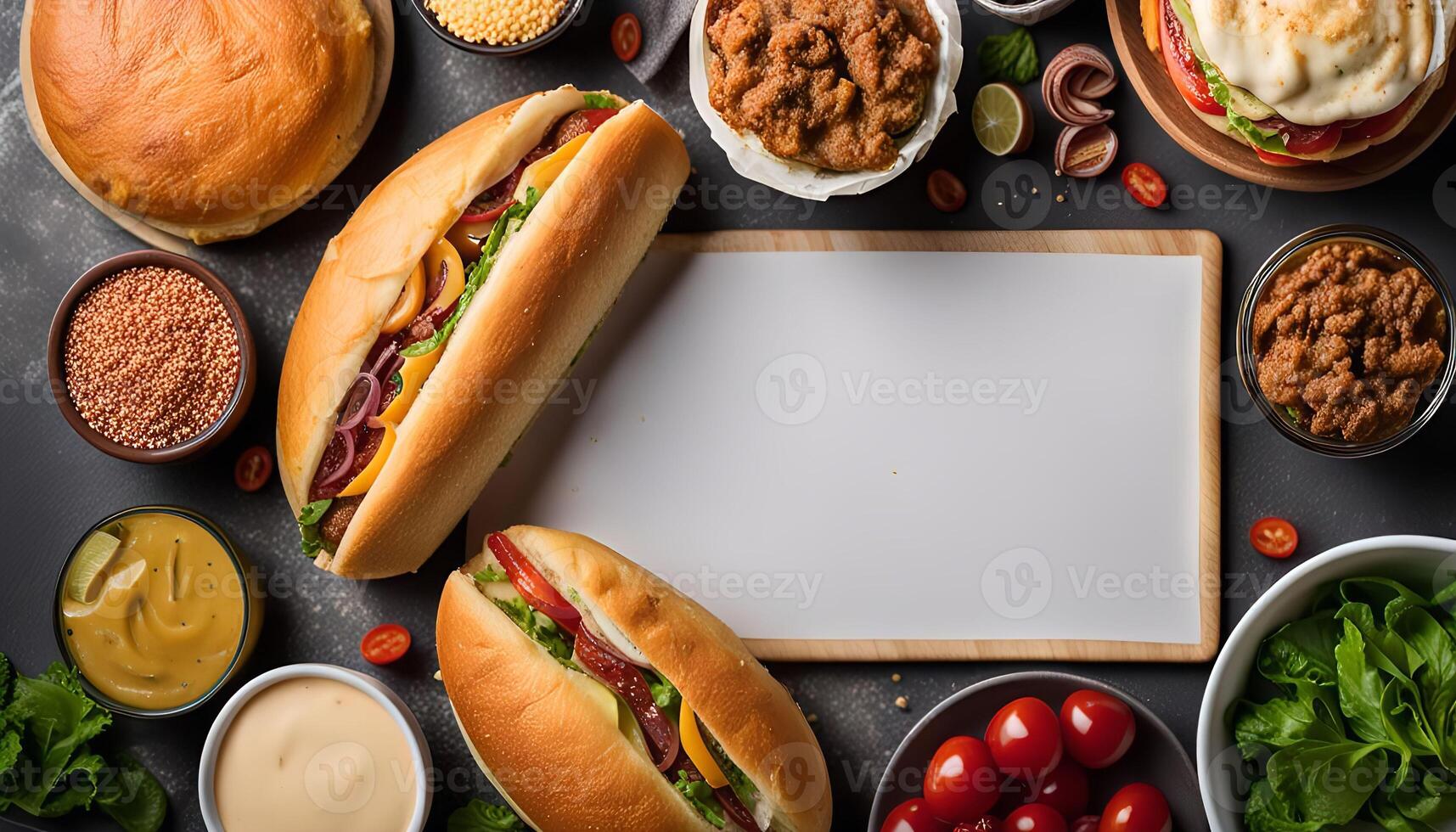 Appetizing Fast Food Display photo