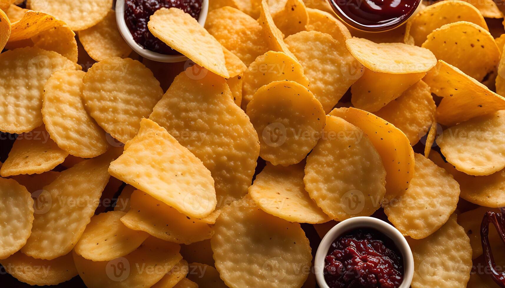 Crispy Snacks with Sauces photo