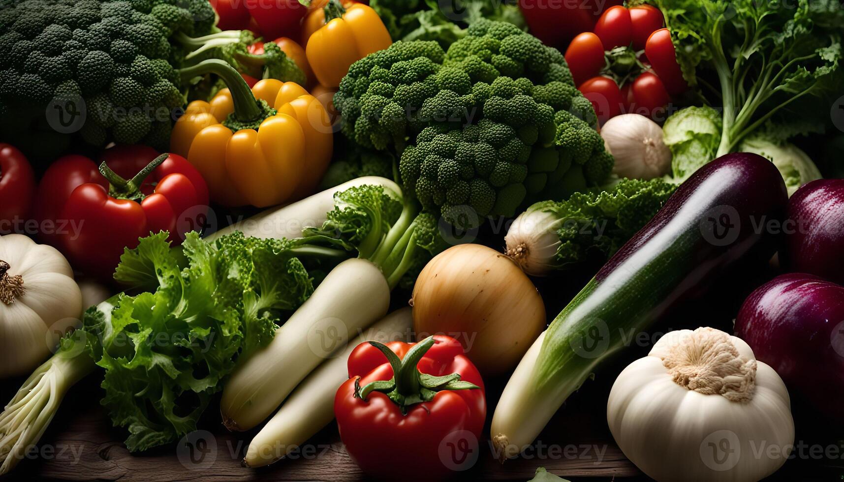 A Colorful Assortment of Fresh Vegetables photo