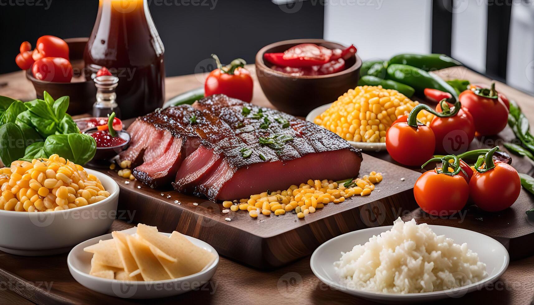 Grilled Steak with Sides photo