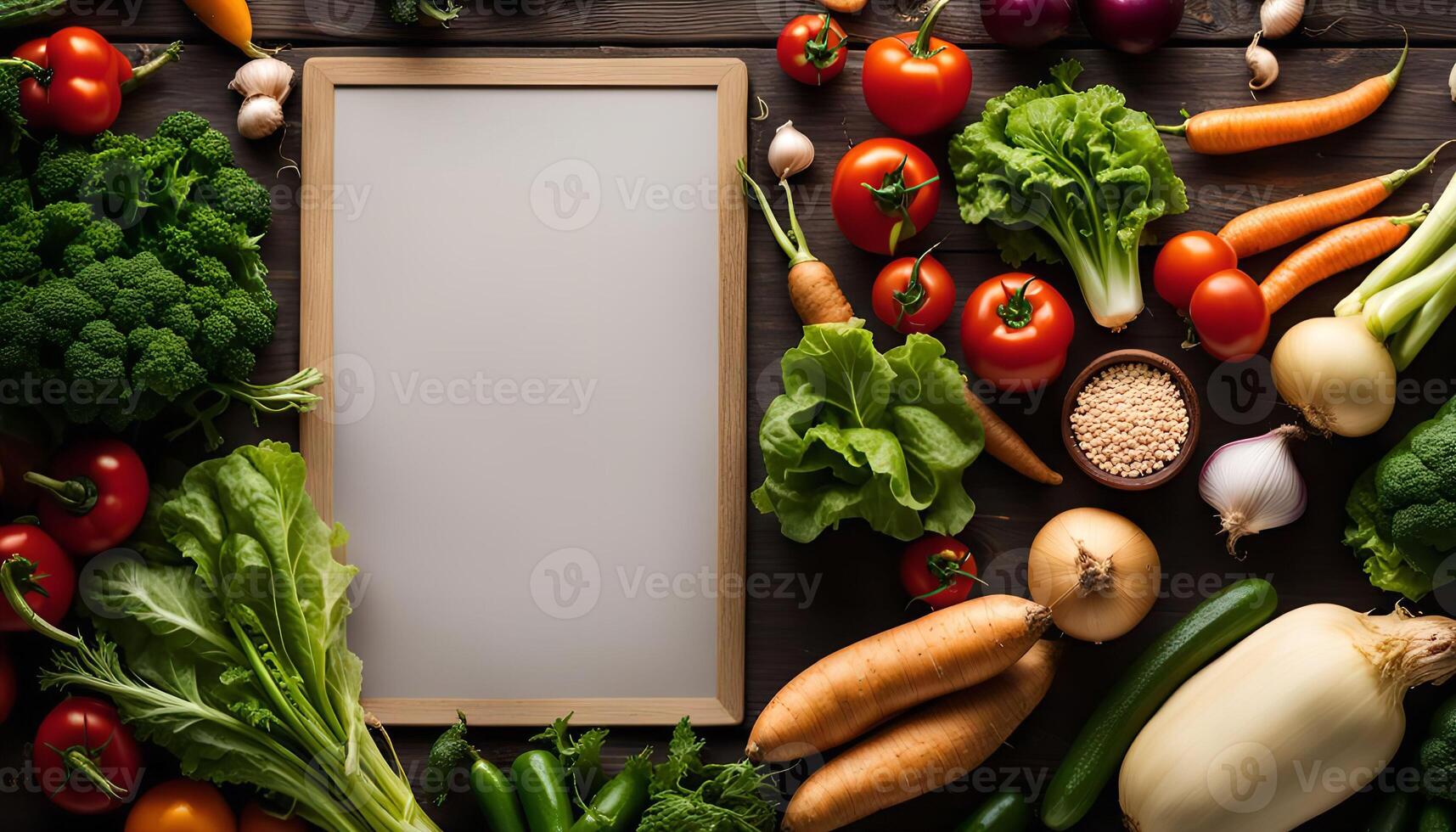 Fresh Produce and Whiteboard photo