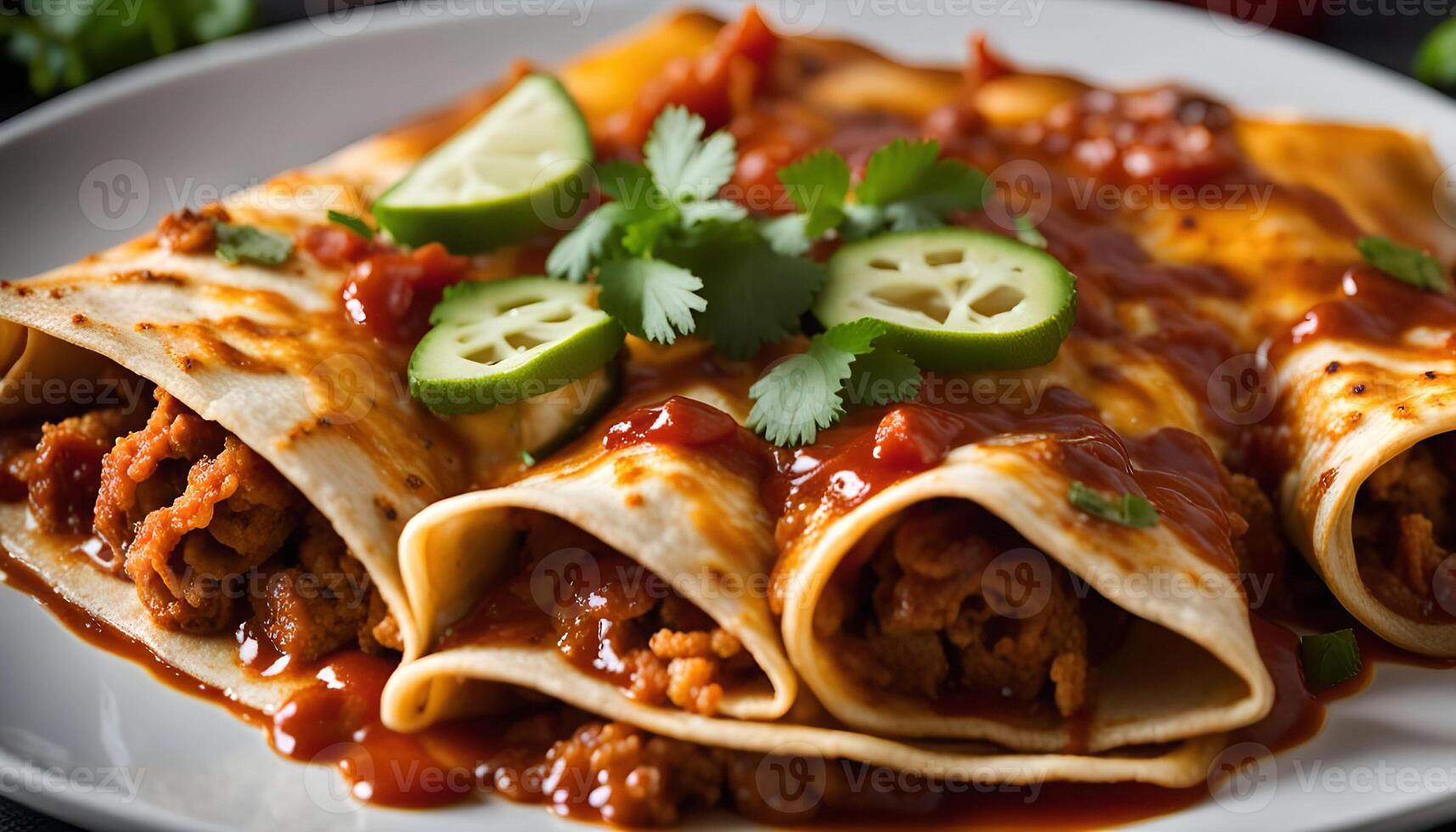 Delicious Enchiladas with Tomato Sauce photo