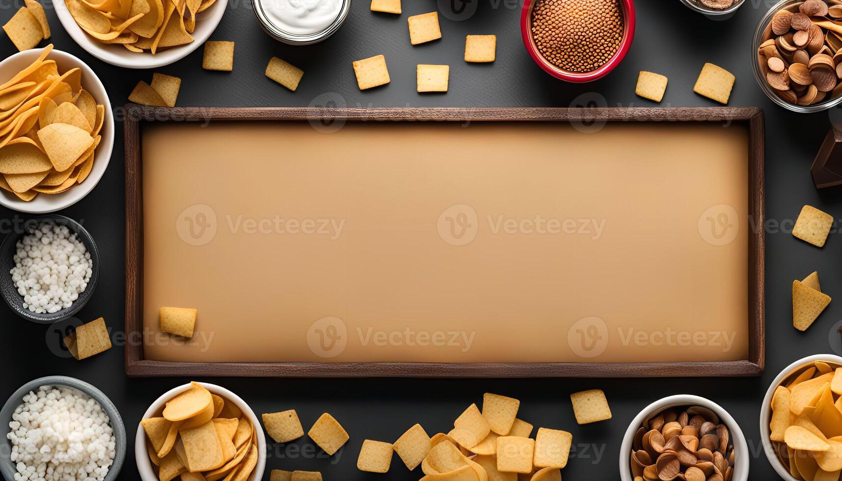 Snacks and Empty Frame photo