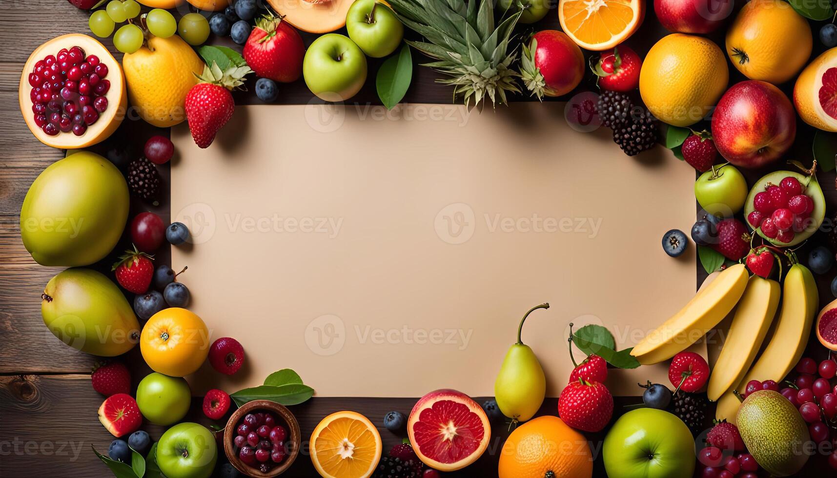 Colorful Fruit Frame photo