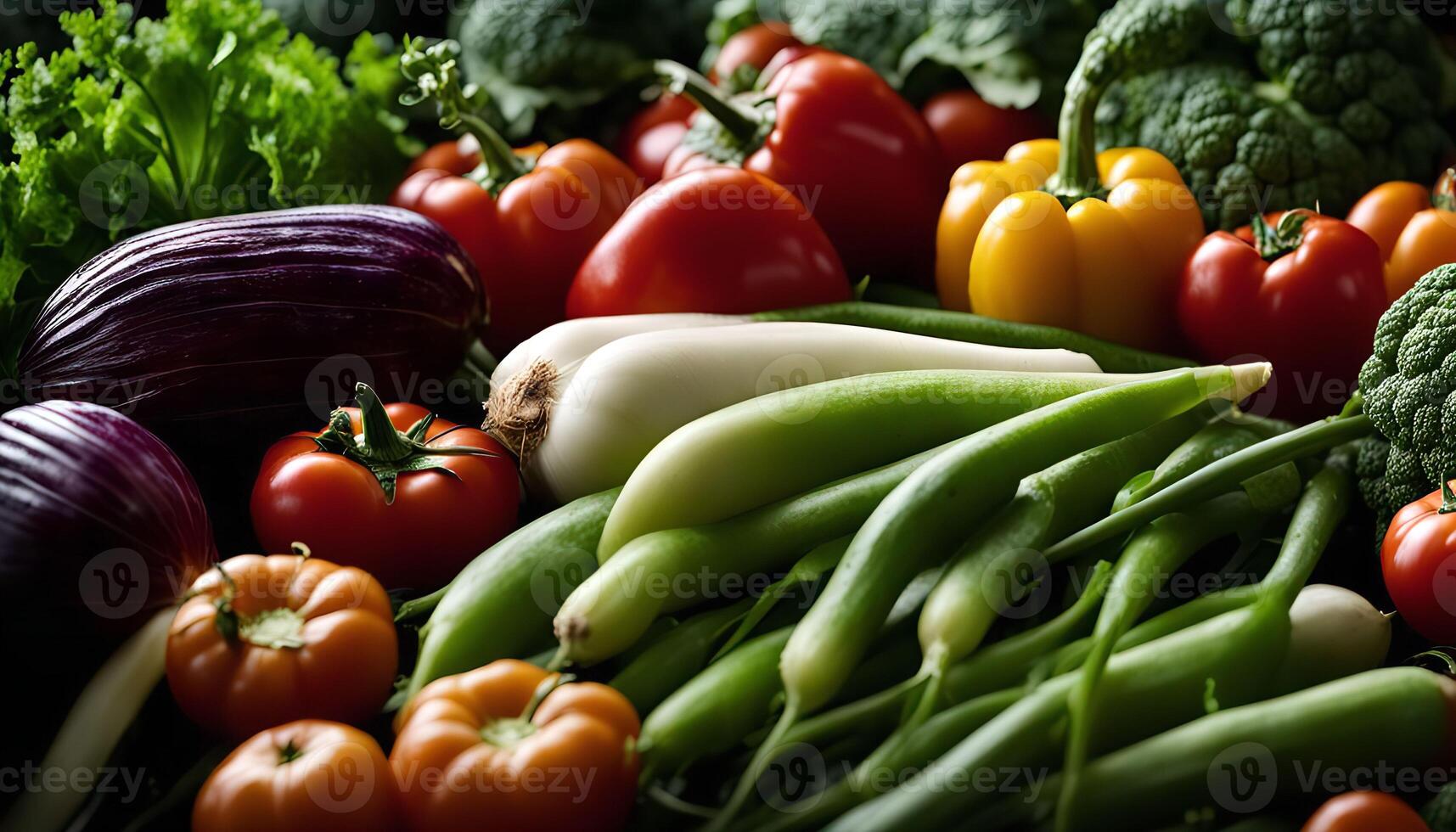 A Colorful Assortment of Fresh Vegetables photo