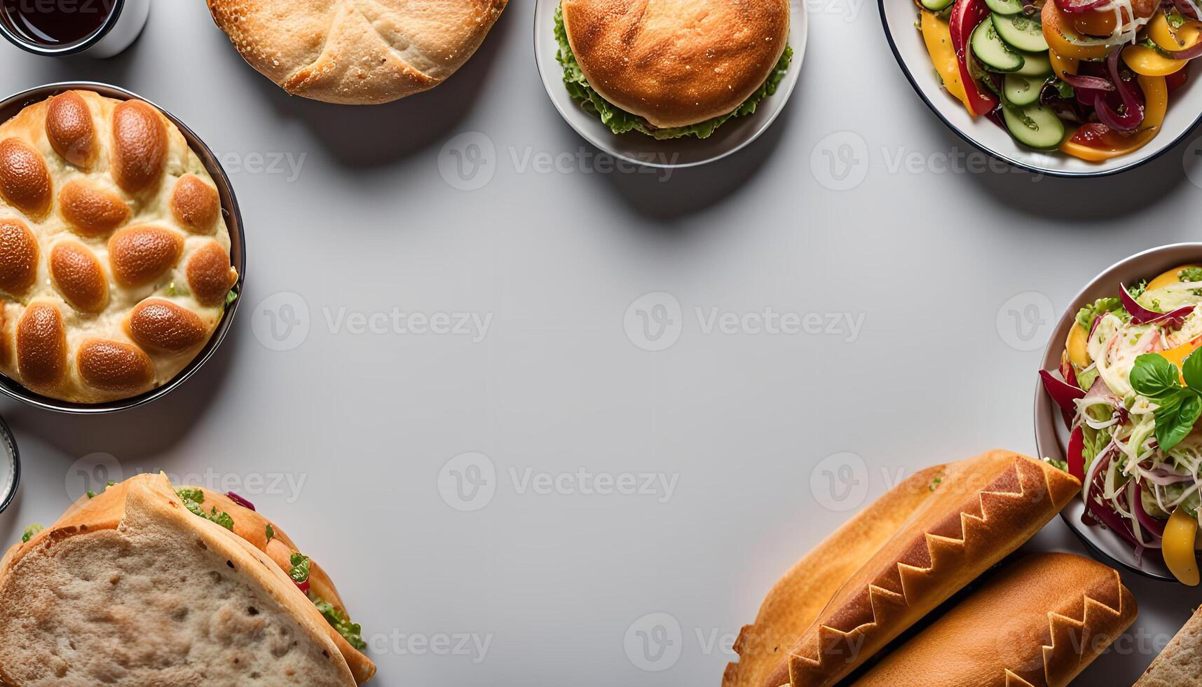 Assortment of Appetizers and Sandwiches photo