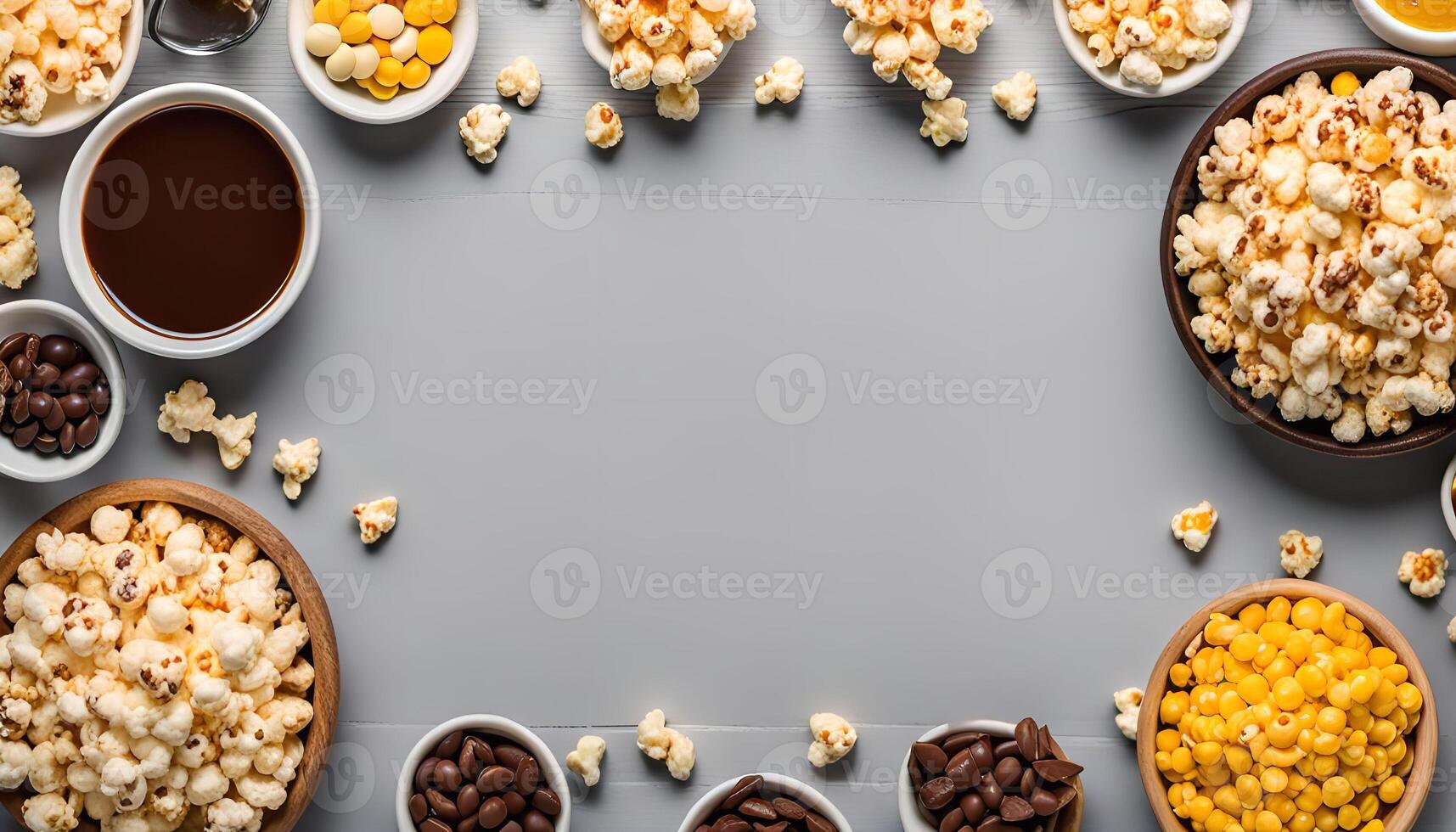 Popcorn and Chocolate Frame photo
