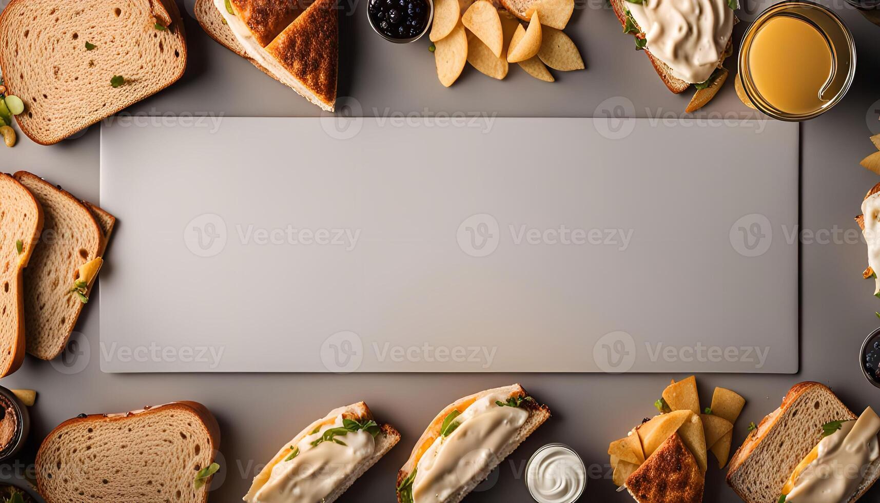 Delicious Sandwiches with Cream Cheese and Fruit photo