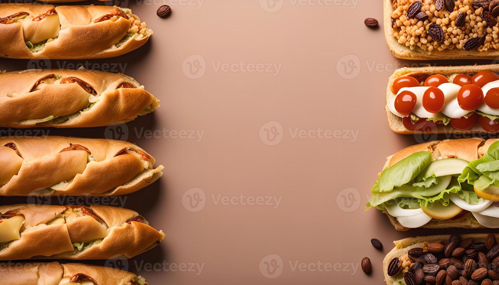 Assortment of Delicious Sandwiches photo