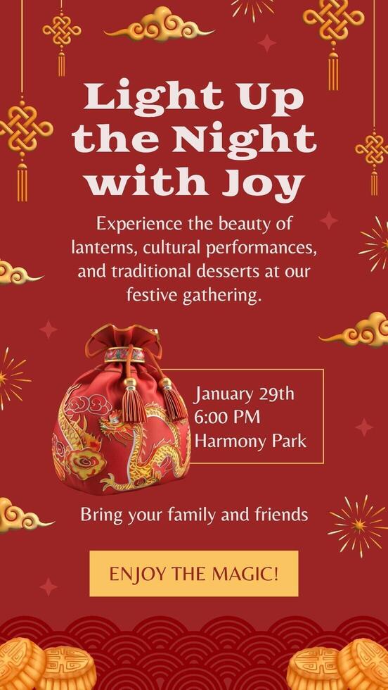 Chinese New Year Event Invitation template