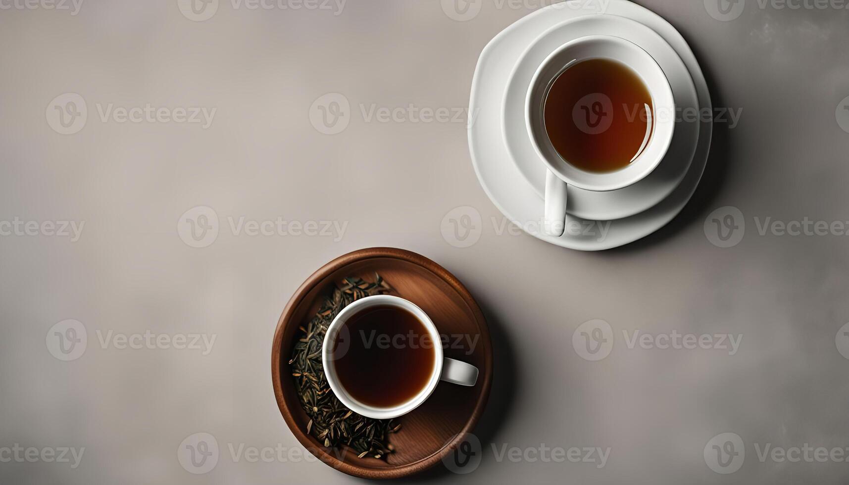 Two Cups of Tea - Top View photo