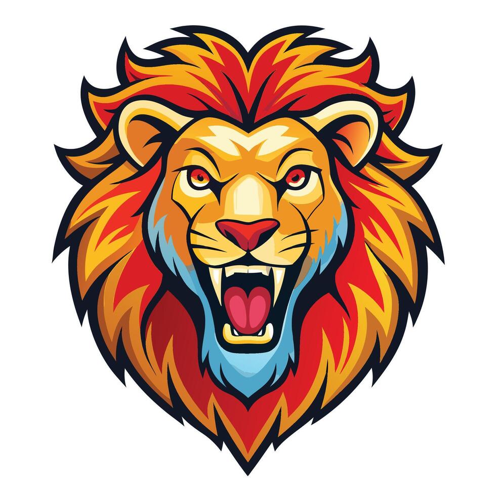 lion head mascot mascot head lion vector