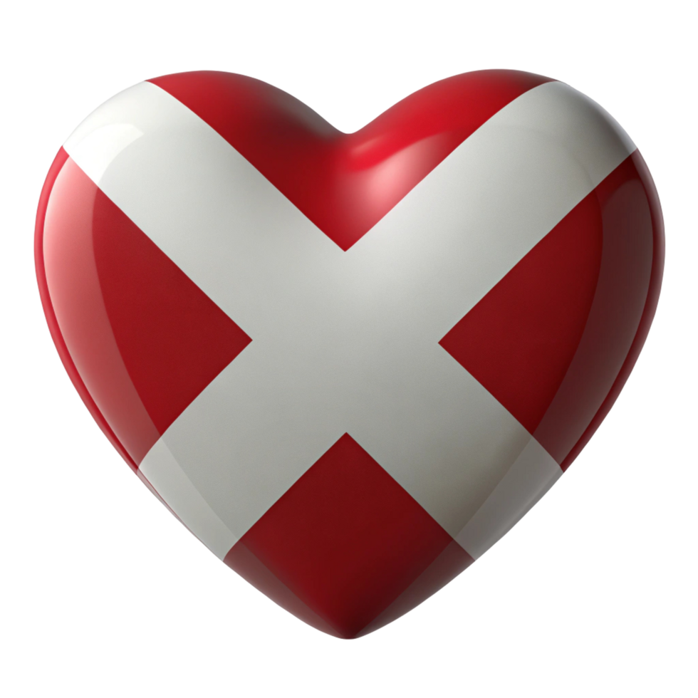 Heart shaped Flag of Alabama png
