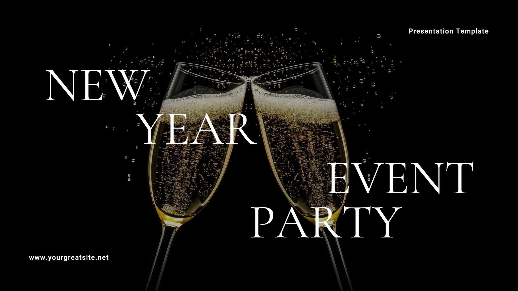 New Year Event Party Presentation template