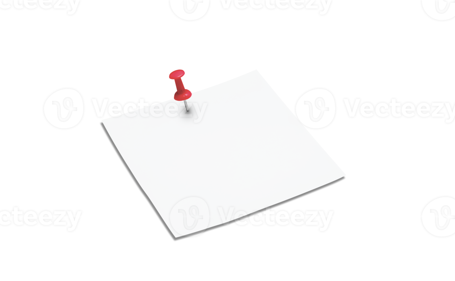 White note paper office business. Blank note, red pin png