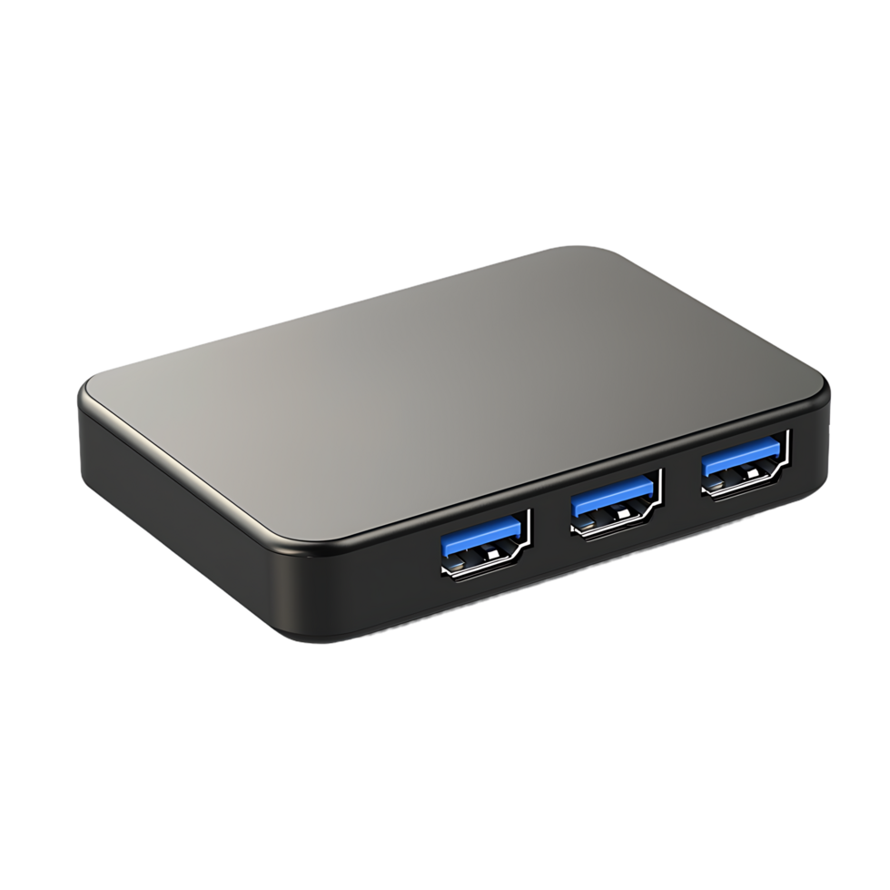 USB Hub with Four Ports png