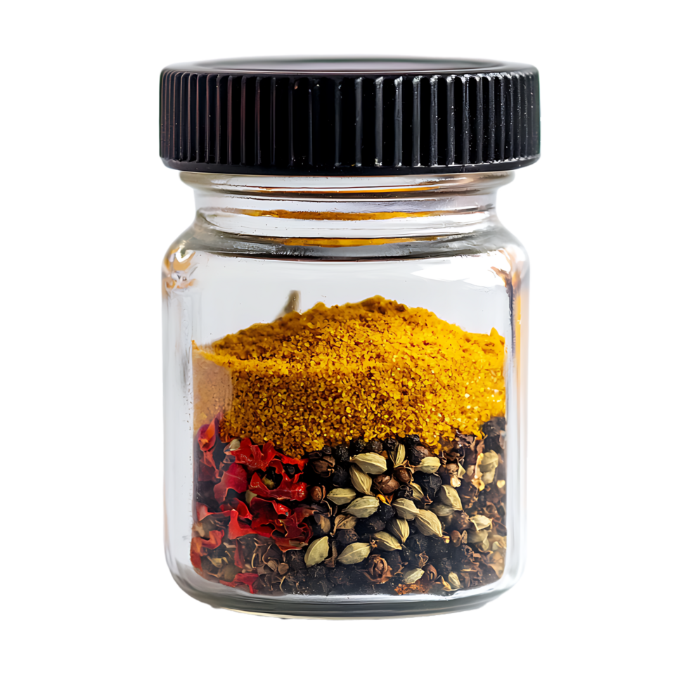 Spices in Glass Jar png