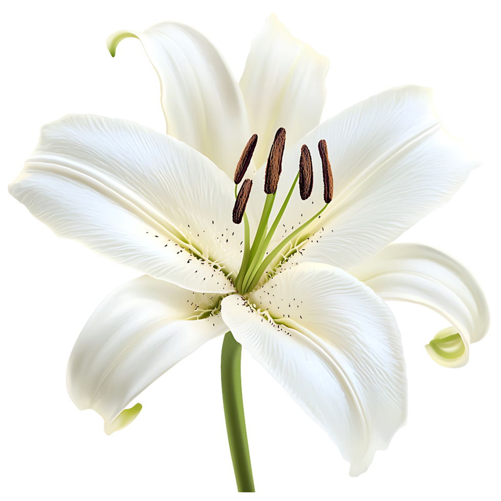 A White Lily Flower png