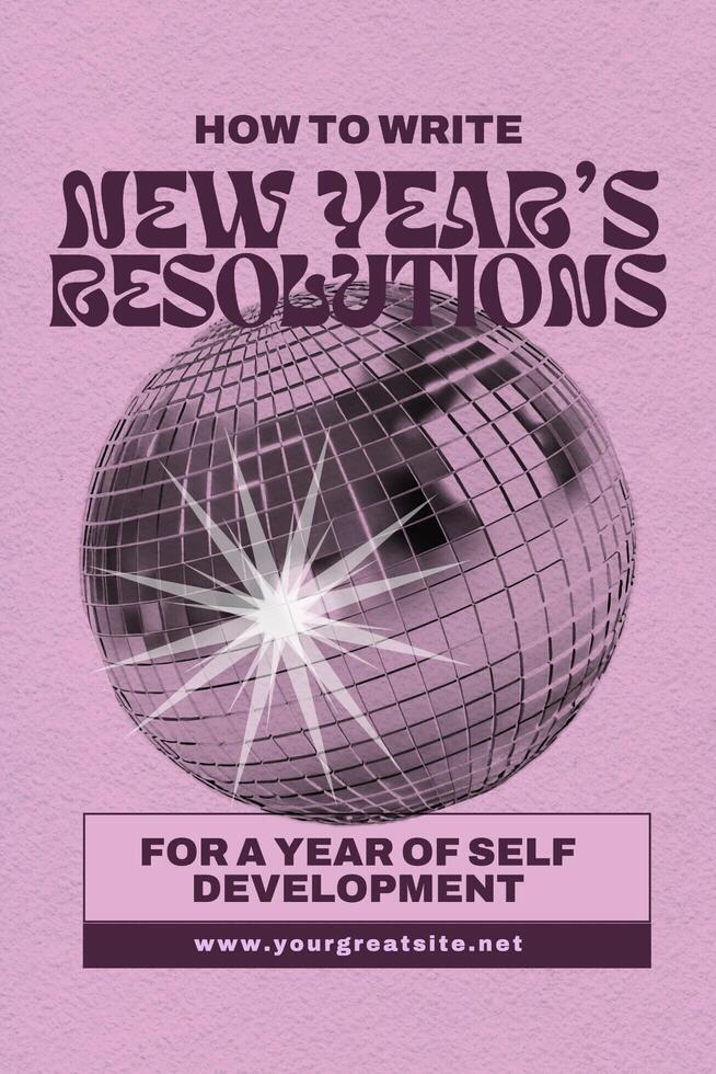 new year resolutions guide ideas for pinterest graphic template