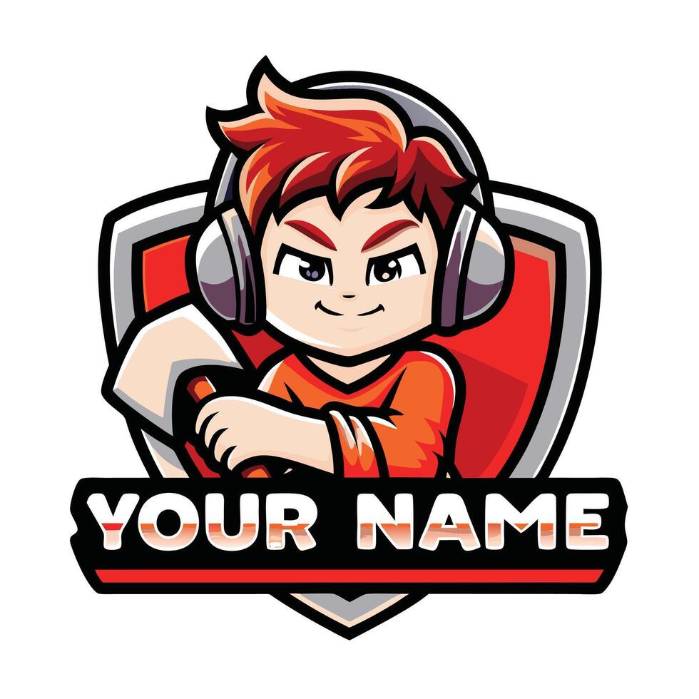 a cartoon character holding a hammer and wearing headphones vector