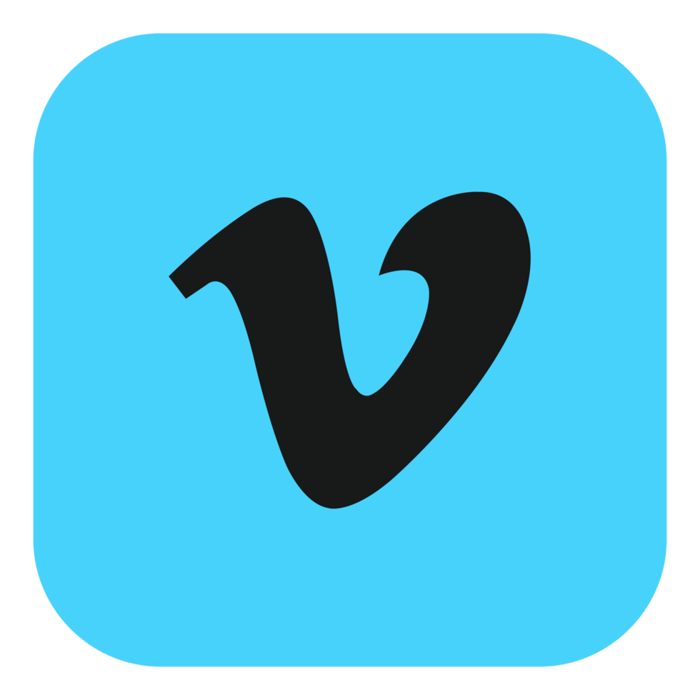 Vimeo Logo Illustration In Square Background png
