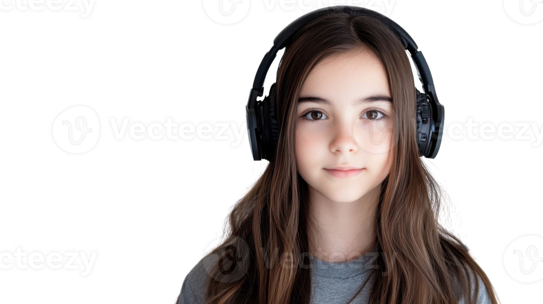 A Female Game Streamer Engaged in Live Streaming While Wearing Headphones for Enhanced Audio Experience and Interaction with Her Audience. png