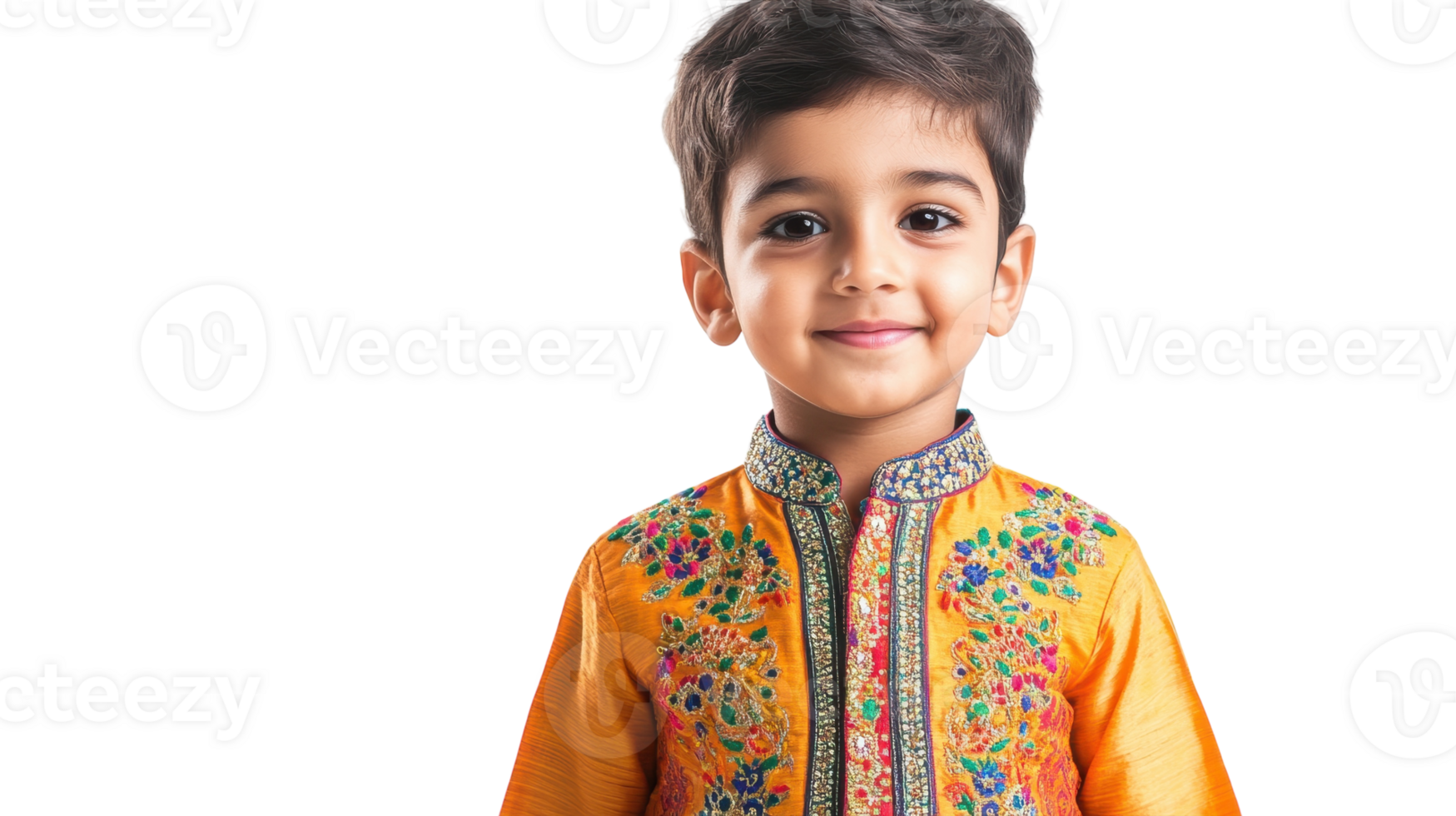 A Joyful Child Dressed in Traditional Indian Kurta Perfectly Capturing the Essence of Cultural Heritage and Festivities. png