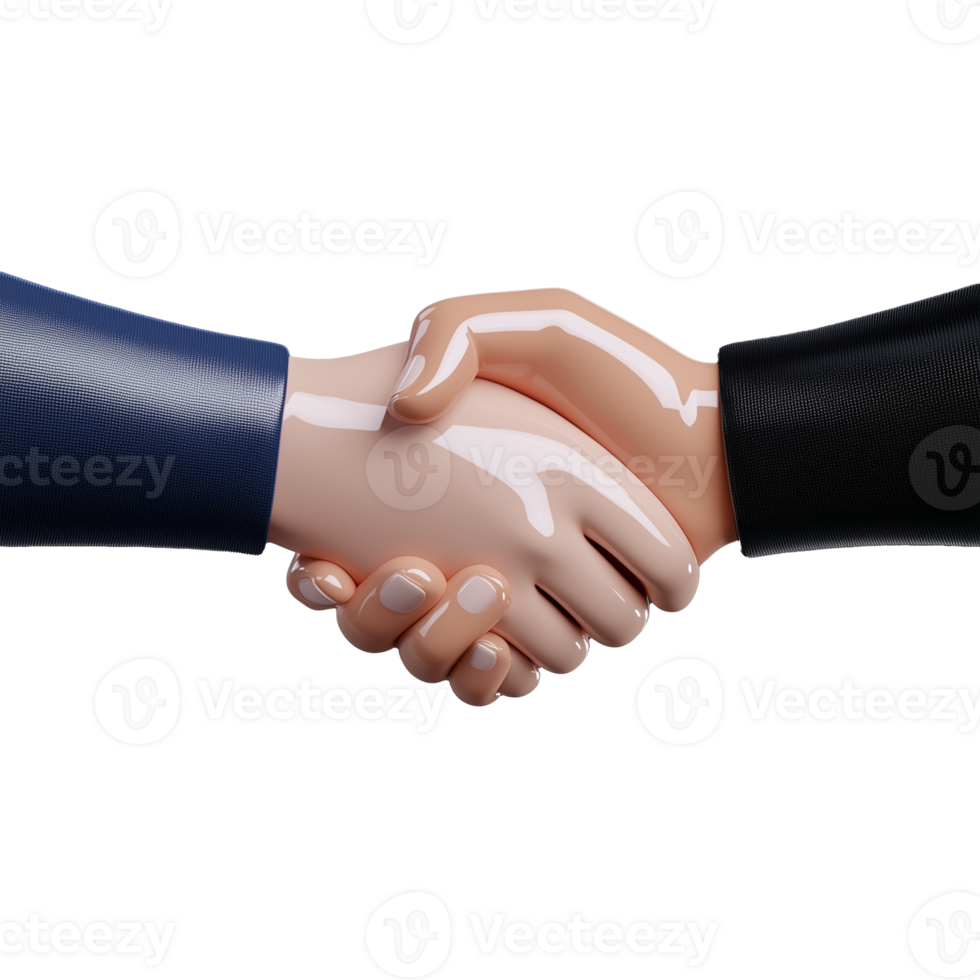Hands Shaking in Agreement with Transparent Background for Business Collaboration png