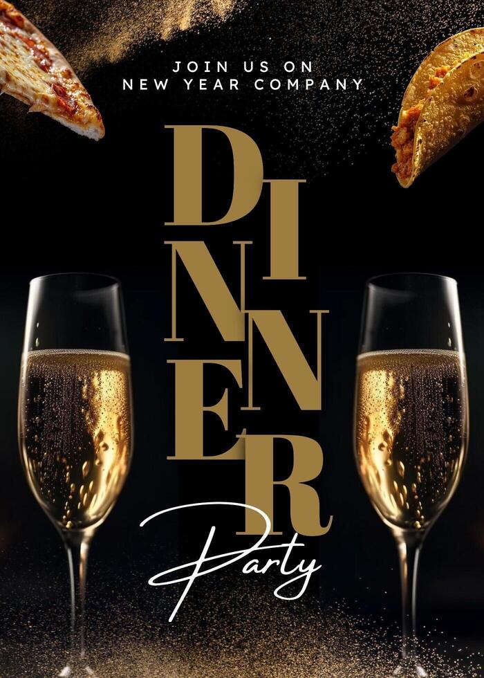 New Year Company Dinner Party Invitation Card Template 54299384 Template New Year Company Dinner Party Invitation Card Template 54299384 Template